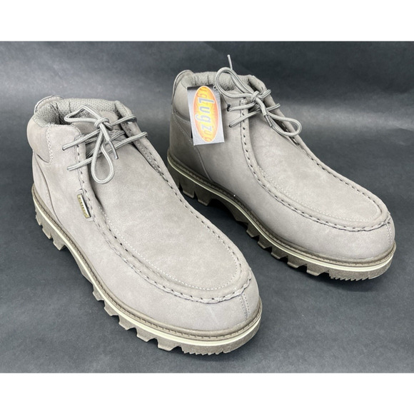 Lugz Fringe Mens Boots Shoes Gray US Size 13 Eur 47.5 New With Tags Mfringe 0308 - Picture 1 of 8